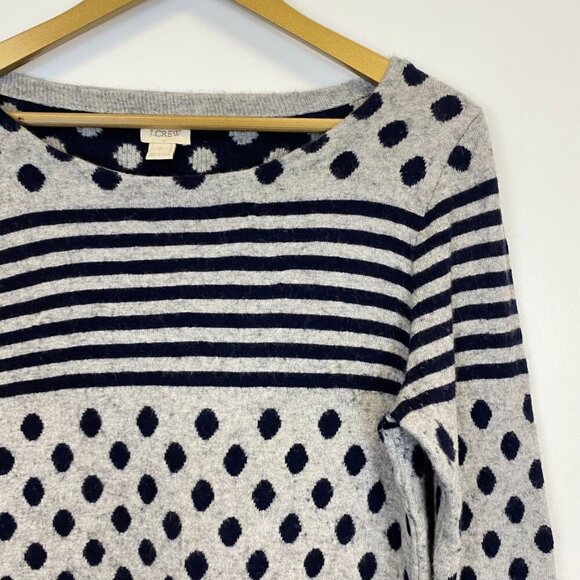 J. Crew Polka Dot Striped Sweater - Picture 3 of 11